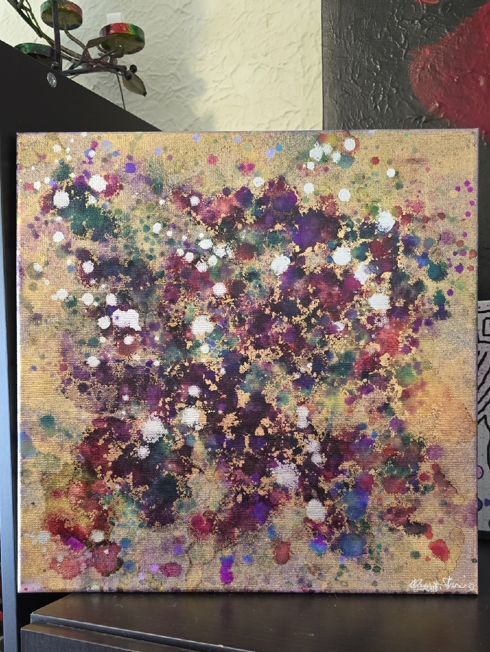 HANDCRAFTED Abstact Painting HANDMADE Artwork HANDPAINTED Texture Wall Art Decor